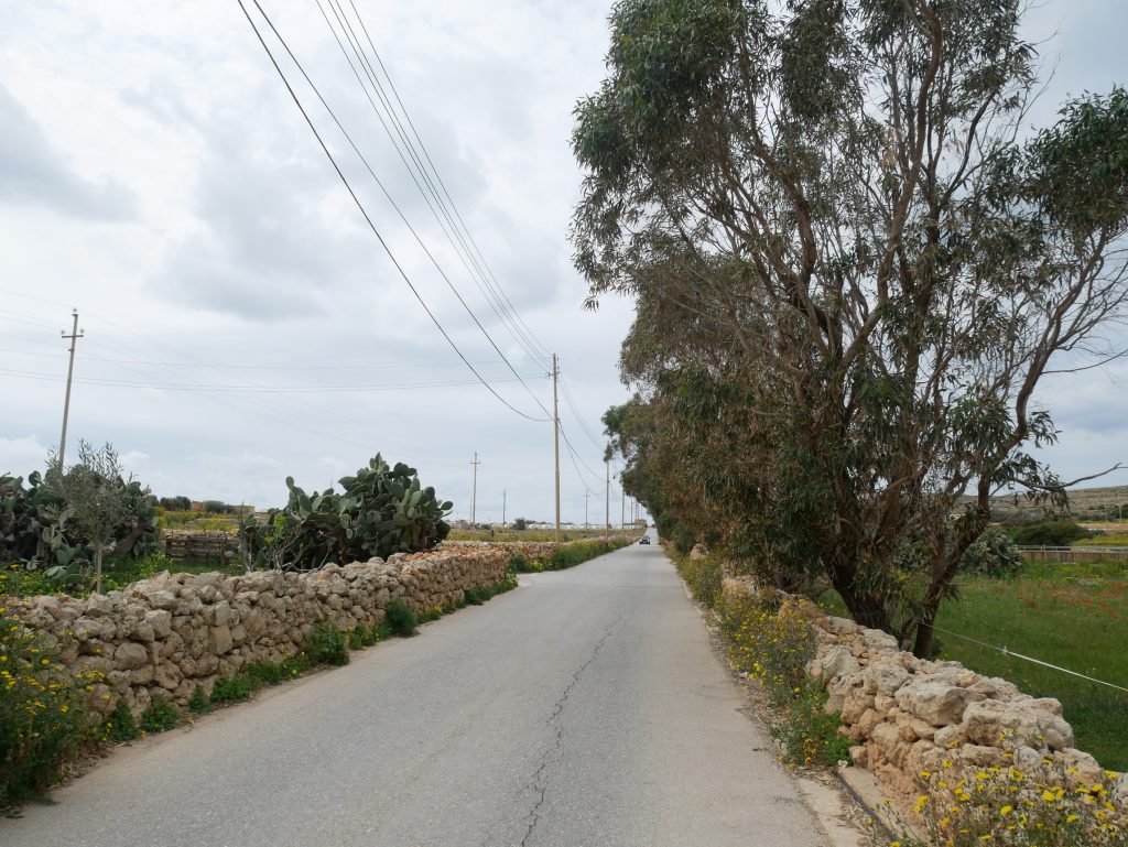 Para llegar al Pueblo de Popeye en Malta puedes caminar por una carretera